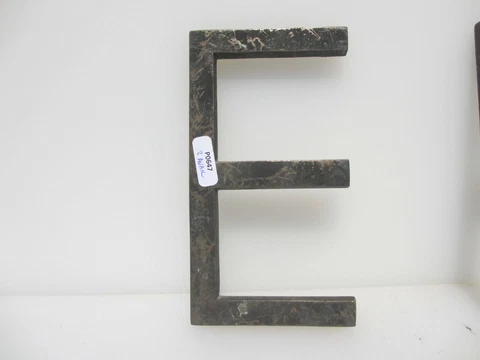 Vintage Brass Shop Letter Initial Sign Plaque Letter "E" Antique Old 6"H Cover
