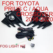 Bumper Fog Light Assembly For Toyota Prius C Hatchback 2018-2019 Full Set
