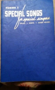 "SPECIAL SONGS FOR SPECIAL SINGERS" -1953,paperback - Picture 1 of 1