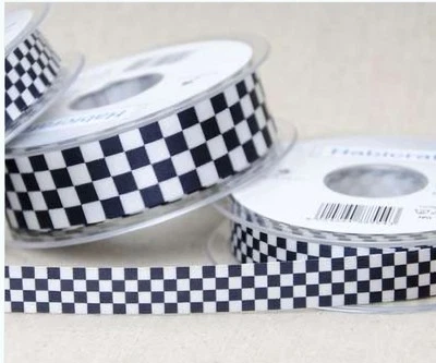 Chequered Chef Ribbon Gift Wrap Baby Habicraft / Berisfords - 2 metres - Image 1 of 2