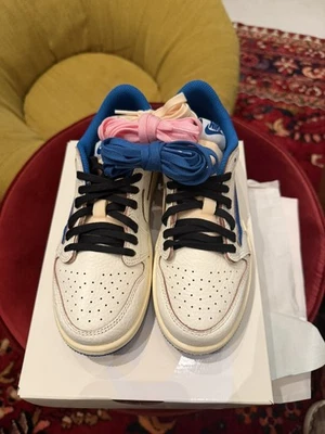 GRAILS! Travis Scott Jordan 1 Low Fragment 2.0 PS Size 3Y (IN HAND!!)  - Image 1 of 4