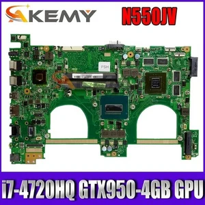Für ASUS N550JV N550JK N550J G550JK Laptop Mainboard i7-4720HQ GTX950-4GB - Bild 1 von 7