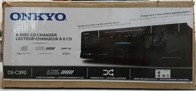 Onkyo DX-C390 6-Disc Carousel CD Changer CD Player Black -open Box - Image 1 of 4