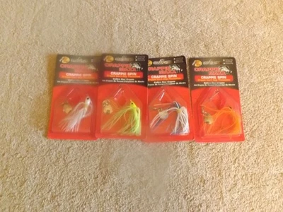4 Bass Pro Shops Crappie Max Spinnerbaits новые в коробке - Изображение 1 из 4