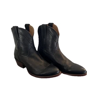 Tecovas Damen Penny Kurzstiefel schwarz 7,5 B Knöchel Cowboy Western Rodeo - Bild 1 von 6