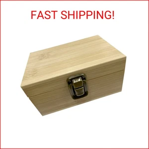 Kleine Holzkiste - Holz Andenkenbox mit Klappdeckel und Metallriegel - Memo - Bild 1 von 2