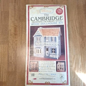 Vintage Whitney Cambridge Holz Puppenhaus Kit Made in USA 1" bis 1' Maßstab - Bild 1 von 10