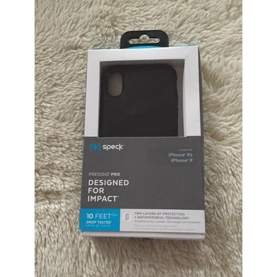 Funda Speck Apple iPhone X/XS Presidio Pro - Negra Foto 1 de 2