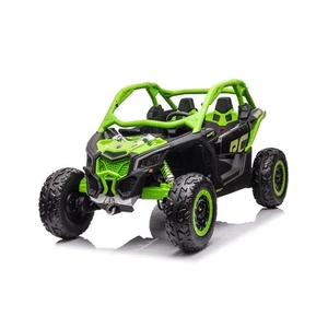 Auto elettrica biposto Can-Am Maverick con telecomando da 2,4 Ghz Verde - Foto 1 di 10