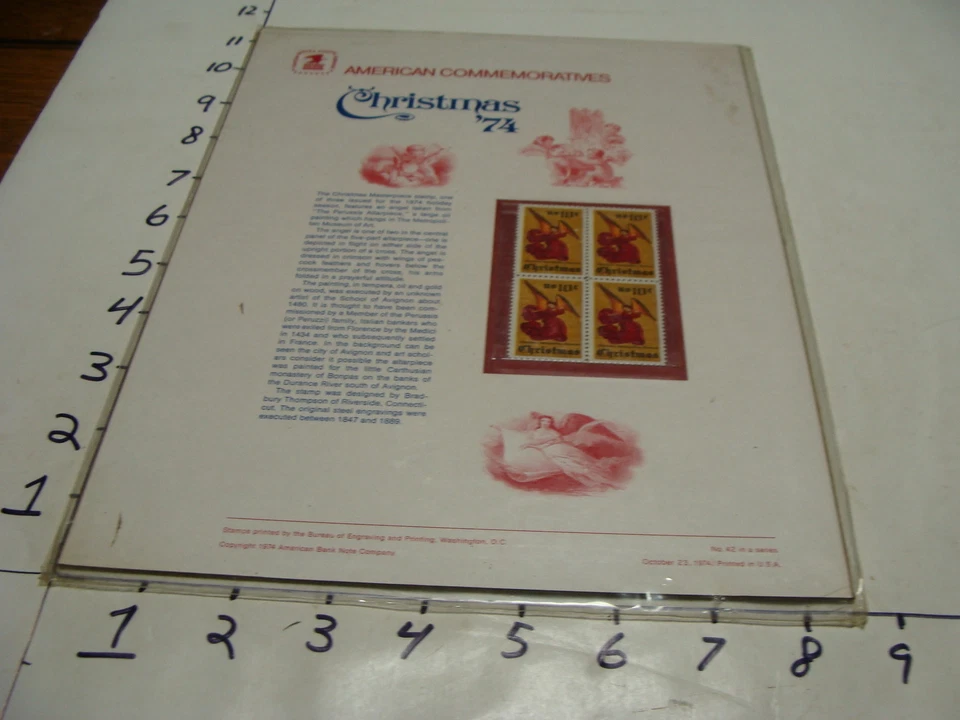 American Commemoratives Panel--CHRISTMAS 1974 - Image 1 of 1