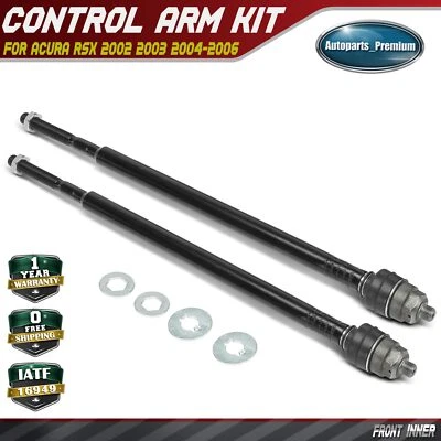 2Pcs Front Inner Tie Rod End for Acura RSX 2002 2003 2004-2006 L4 2.0L GAS Coupe - Image 1 of 4