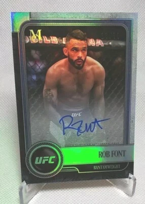 2019 Topps UFC Museum Rob Font 1st Auto Rookie RC Autograph Card #'d /99 🔥 - Image 1 of 2