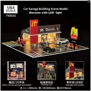 1:64 Car Garage Diorama | LED Showroom Lighting | Display Gift Model - Picture 1 of 40