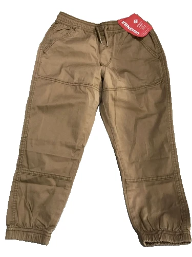 UNIONBAY BOYS PULL ON WITH OUTER DRAWSTRING JOGGER PANTS(BARK BROWN, SMALL)NWT - Image 1 of 1