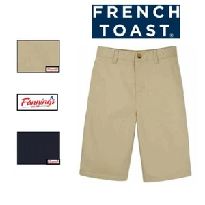 French Toast Boy's School Uniform Flat Front Shorts B24 - Picture 1 of 5