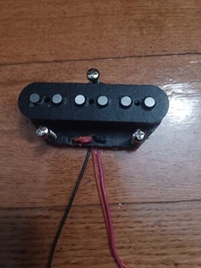 Telecaster Tele E-Gitarre Brücke Tonabnehmer Alnico 5 Coil Taped 2 Ausgänge - Bild 1 von 6