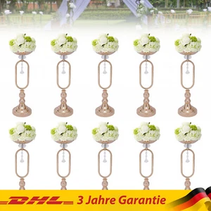 10PCS 44cm Hochzeit goldene Blumenvase Kerzenhalter Party Vasen Zeremonie Dekor - Bild 1 von 19