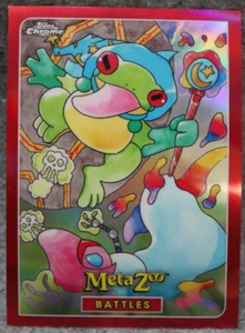 2022 MetaZoo Topps Chrome Battles B6 Loveland Frogman Flatwoods Monster - Bild 1 von 2