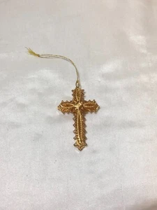 WUNDERSCHÖN: Danbury Mint Gold 2003 Holiday Cross Ornament. Last One. - Bild 1 von 2