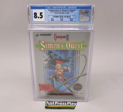 Castlevania 2: Simon's Quest Nintendo NES 1988 Konami CIB Complete CGC Grade 8.5 - Image 1 of 4