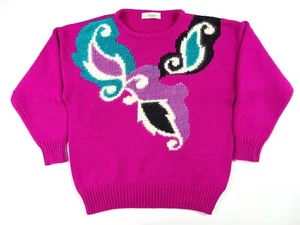 Vintage Debenhams Classics Knit Jumper | Purple | Size L - Picture 1 of 8