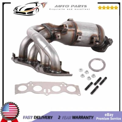 FOR 2002-2006 TOYOTA CAMRY 2.4L CATALYTIC CONVERTER EXHAUST MANIFOLD W/GASKET US - Image 1 of 4