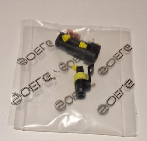 Superseal Stecker Set 2-polig 0,75-1,50 KFZ Wasserdicht Kabelverbinder typ AMP - Bild 1 von 2