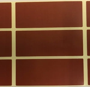 Grande - Marrón 30 x 78 mm Código de Color Rectángulos / Carpeta / Archivo / Etiquetas de Caja - Imagen 1 de 17