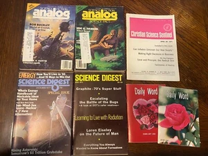 Vintage Lot 7 Analog Science Fiction Science Digest Christian Sentinel Magazines - Bild 1 von 8