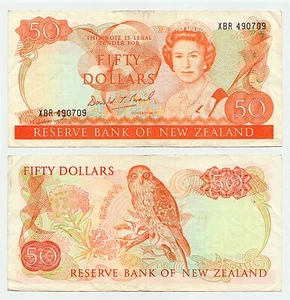 Neuseeland 50 Dollars 1989 - 1992, Donald T Brash, sehr schön - Bild 1 von 1