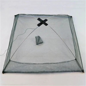 Folding Nylon Square Fishing Net Baits Trap Dip Net for Catching Crab Fis Shrimp - Picture 1 of 10