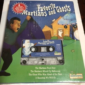 Famous Martians & Ghosts 4 Books 1 Cassette Audiotapes 1997 Inchworm Press - Picture 1 of 3
