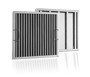 Captrate Solo Stainless Steel Baffle Restaurant Hood Filter, 16" high x 16" wide - Picture 1 of 5