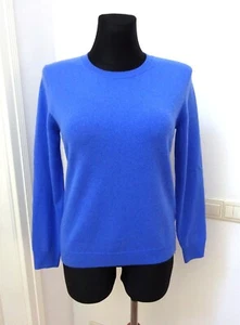edler Pullover 100% Cashmere Rundhals-Ausschnitt blau Gr. 36 neu (NP119,99) - Bild 1 von 3