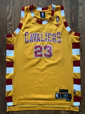 Camiseta deportiva alternativa LeBron James para hombre grande L Cleveland Cavaliers Reebok Swingman Foto 1 de 4