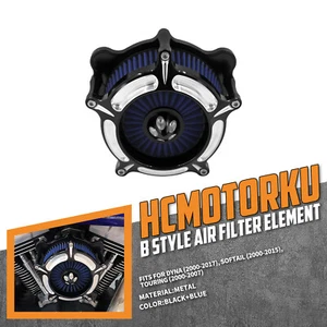 Spike Air Cleaner Filter Blue Intake For Harley Road King Street Glide 2000-2007 - Picture 1 of 17