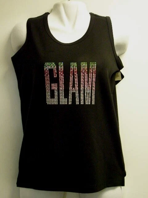 Christine Alexander 95% cotton 5 spandex shirt tank top Glam Size xl fuller fit - Image 1 of 1