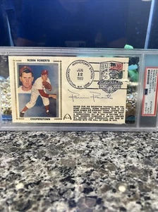 Robin Roberts HOF Auto Signed First Day Cover Cachet 1989 Phillies - Picture 1 of 3