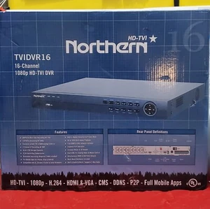 Northern NTH-TVIDVR162T TVIDVR16 Digital Video R 16-Channel 1080p HD-TVI DVR 2TB - Picture 1 of 24