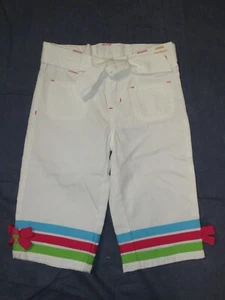 NWT Girls Capri Pants by GYMBOREE - Sz 6 - ICE CREAM SWEETIE - White/Pink/Blue - Picture 1 of 2