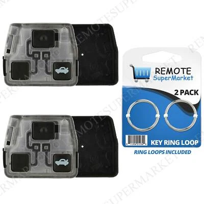 2 Shell Case For 1998 1999 2000 Lexus SC400 Keyless Entry Remote Car Key Fob - Image 1 of 4