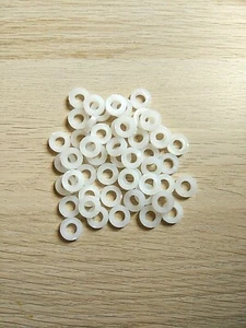 rondelles nylon blanche pour batterie , caisse claire, lot de 50 neuves - Bild 1 von 1