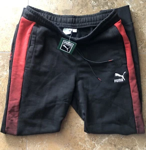 PUMA Between The Line T7 Mens Sweatpants Black Active Pants Size M 534315-01 - Picture 1 of 6
