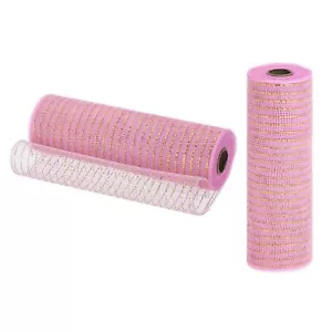 2 Rolls Burlap Mesh 10 Inch x 30 Feet10 Yard Each Burlap Roll PP Deco Ribbon ... - Picture 1 of 5