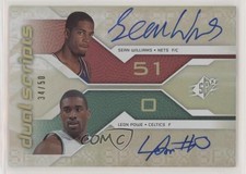 2008-09 SPx Dual Scripts /50 Sean Williams Leon Powe #DS-PW Auto