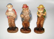 1942 WW II Era Lem Clem Pete Hillbilly Band Syroco Wood Figurines