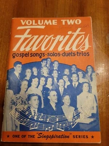 Singspiration Series Volume Number 2 Two Favorites Gospel Songs Solos Duets Trio - Picture 1 of 4