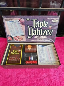 E.S. Lowe Triple Yahtzee Strategy Family Board Game Vintage 1972 - Picture 1 of 11