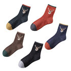  5 Pairs Warm Stockings Unisex Socks Bulk Christmas Supplies Elk