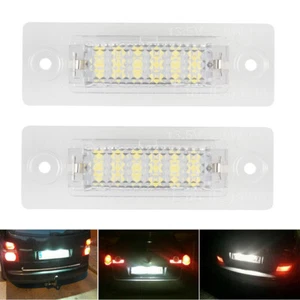 2x LED License Number Plate Light No Error Fit VW Caddy Golf Jetta Passat Touran - Picture 1 of 6
